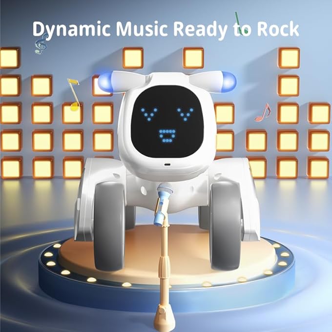 rayihni SMART PROGRAMMABLE ROBOT DOG TOY WITH GESTURE & VOICE CONTROL | INTERACTIVE EDUCATIONAL STEM TOY FOR KIDS | RECHARGEABLE REMOTE CONTROL PET | SAFE ABS MATERIAL | GIFT FOR BOYS AND GIRLS - Image 2